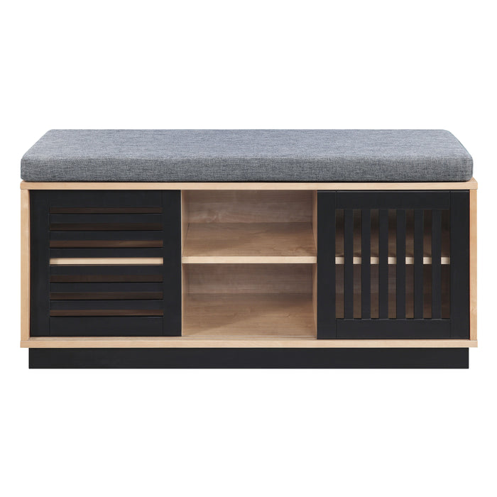 Gamaliel 39"L Upholstered Bench with Storage