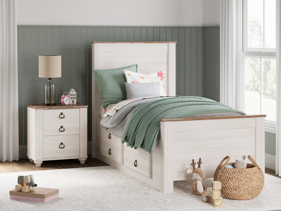 Willowton Bed with 2 Storage Drawers