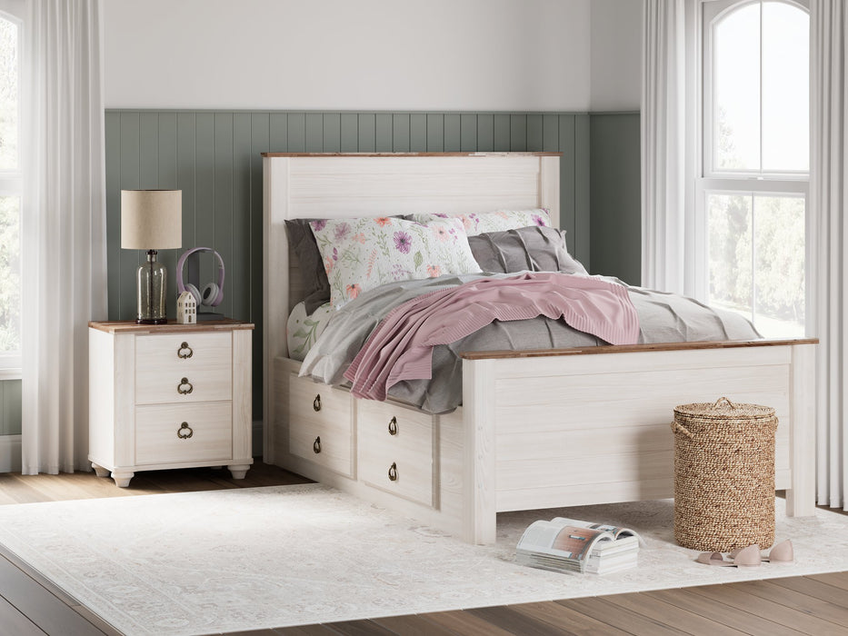 Willowton Bed with 2 Storage Drawers