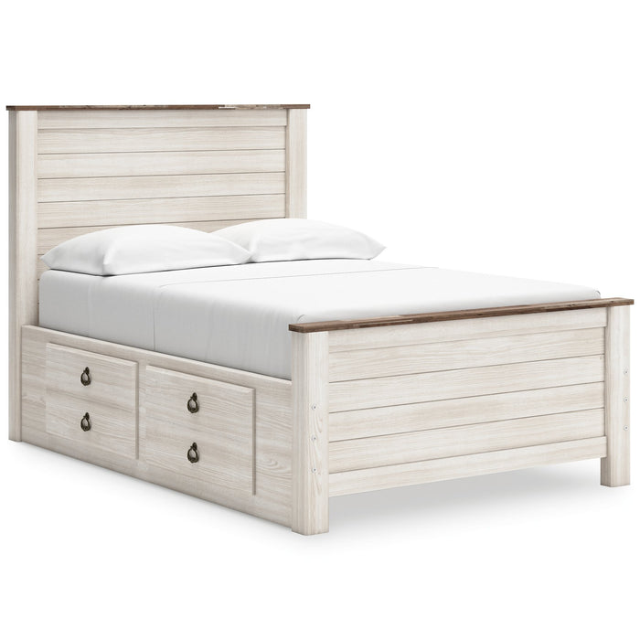 Willowton Bed with 2 Storage Drawers