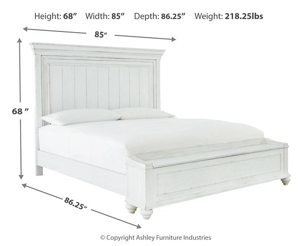 Kanwyn Bed with Storage Bench