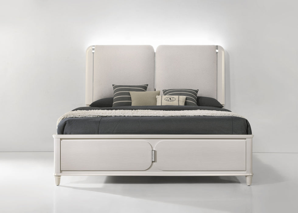 Laveda 91"L Upholstered Bed with LED Light