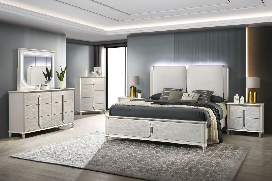 Laveda 91"L Upholstered Bed with LED Light