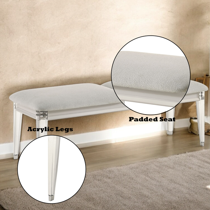 Laveda 54"L Rectangular Bench