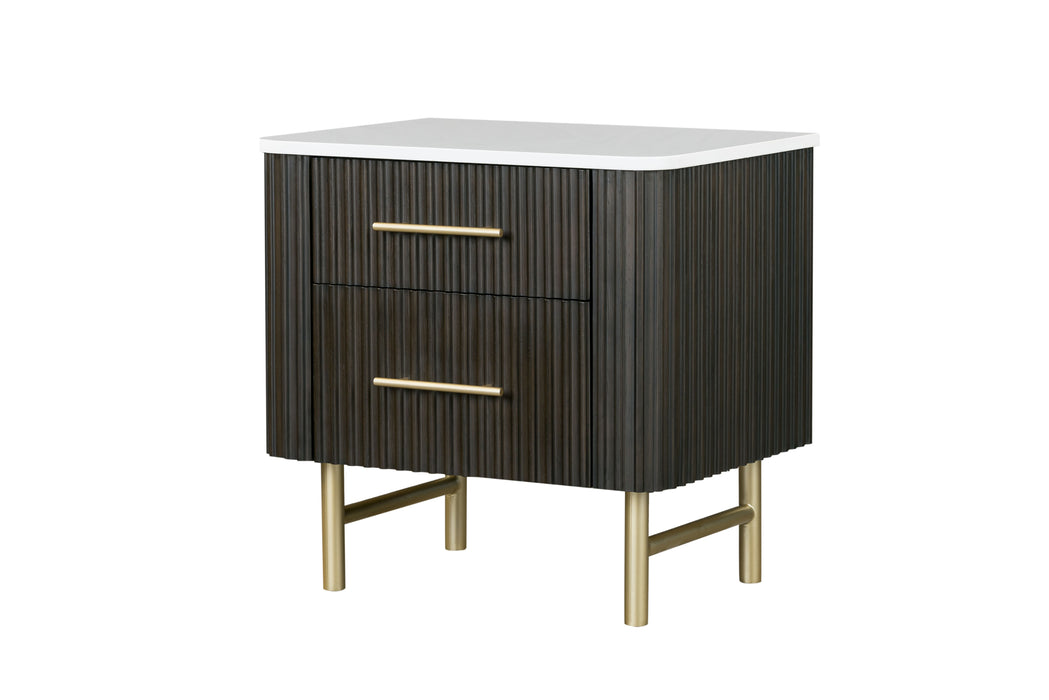 Clayten Rectangular 2-Drawer Nightstand