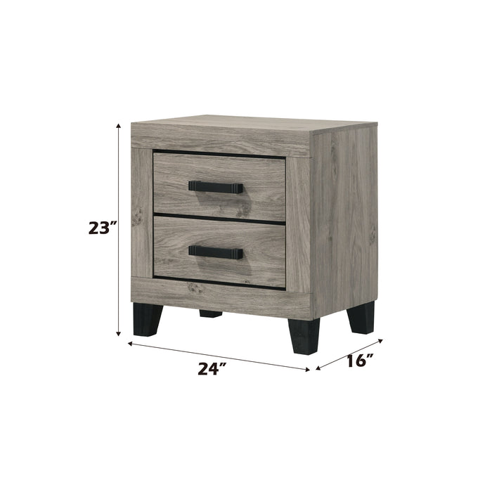 Reid 24"L Rectangular 2-Drawer Nightstand