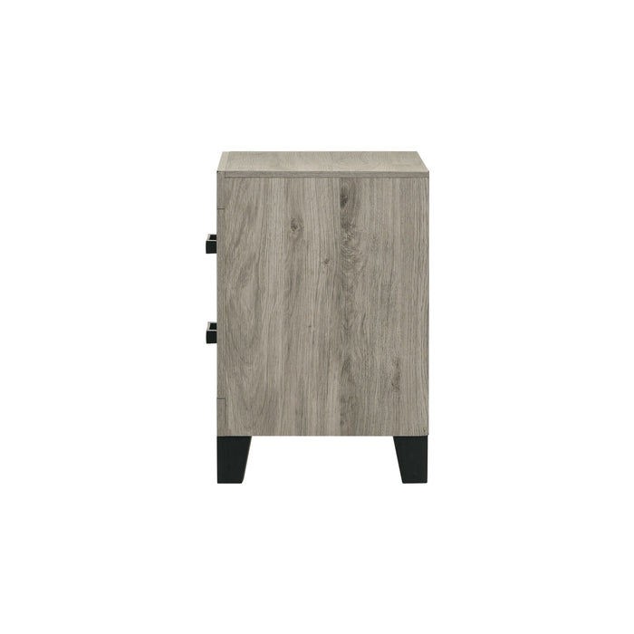 Mari 22"L Rectangular 2-Drawer Nightstand