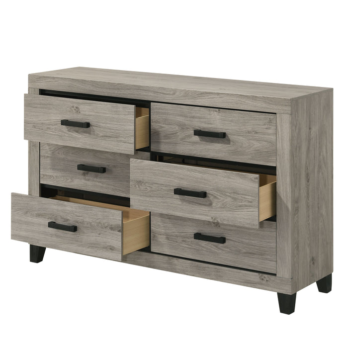 Mari 57"L Rectangular 6-Drawer Dresser