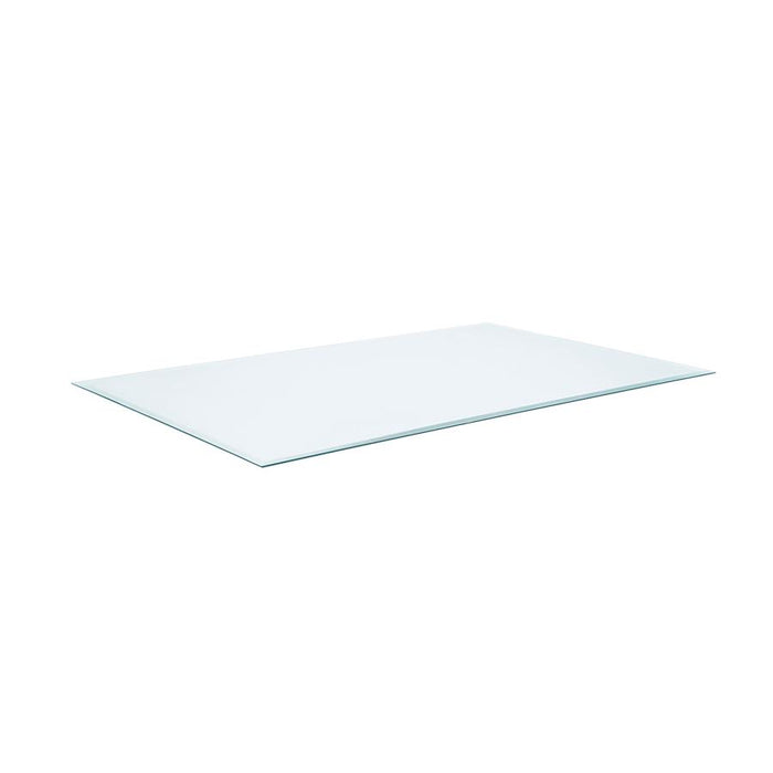 60x36-inch 6mm Rectangular Clear Tempered Glass Top