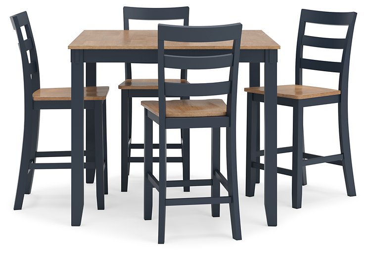 Gesthaven Counter Height Dining Table and 4 Barstools (Set of 5)