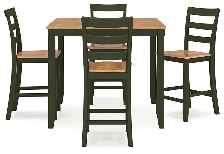 Gesthaven Counter Height Dining Table and 4 Barstools (Set of 5)