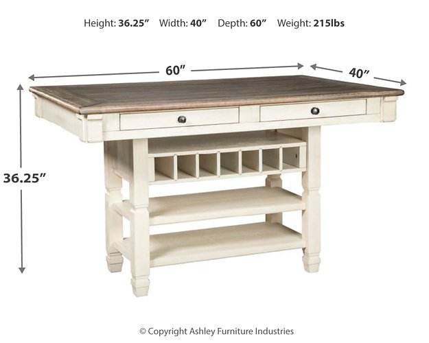 Mesa de comedor con altura de mostrador Bolanburg