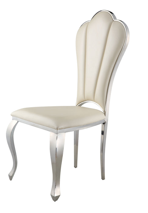 Cyrene 43"H Upholstered Side Chair with Scalloped Back (Set-2)