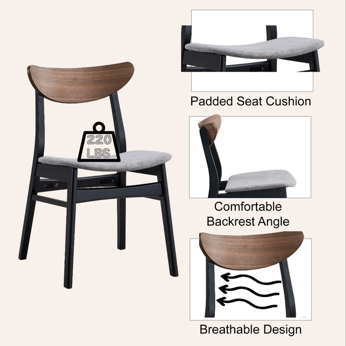 Rebi 30"H Armless Side Chair (Set-2)