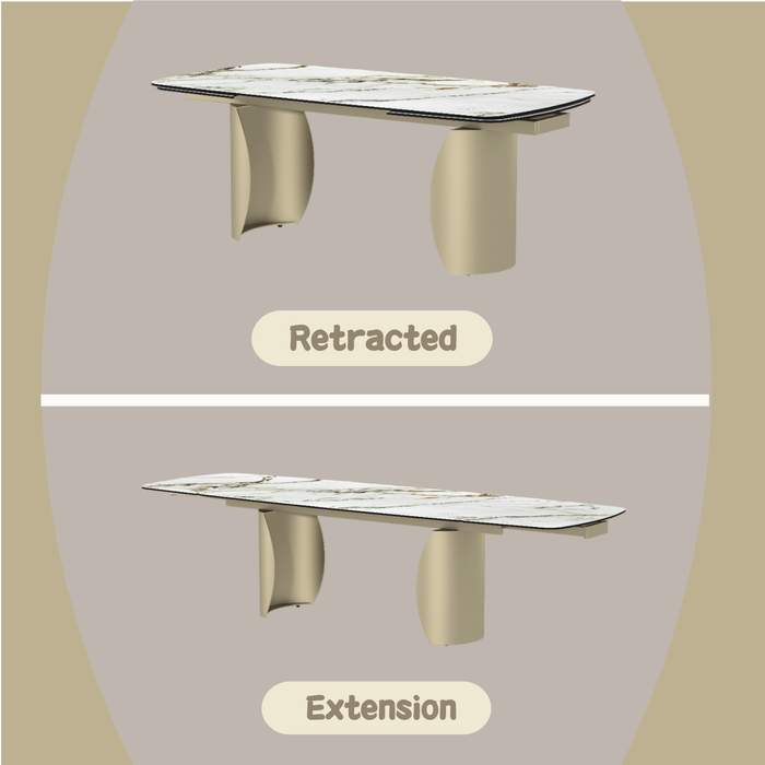 Cora Rectangular Dining Table with Leaves