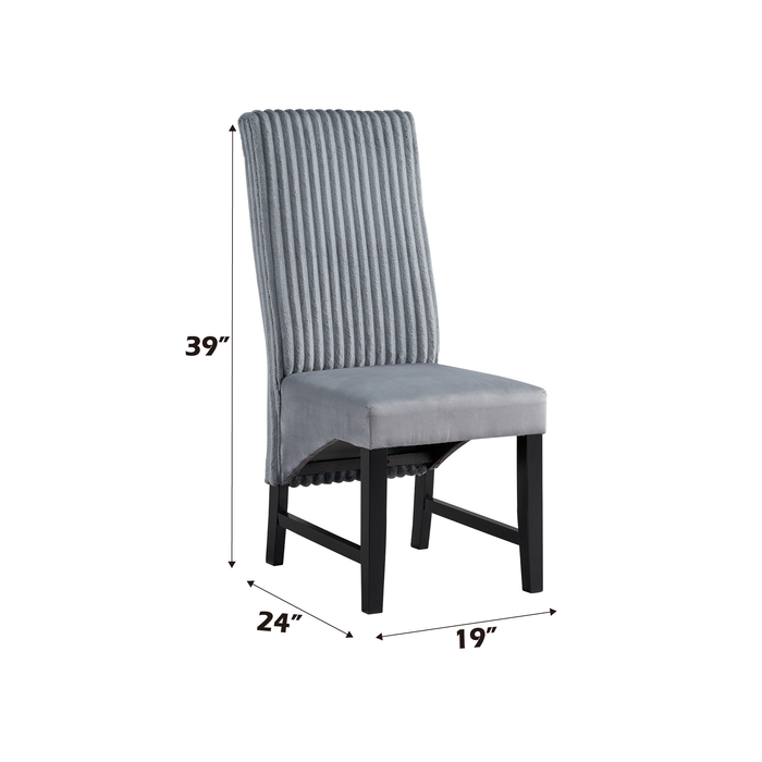 Kini 39"H Upholstered Armless Side Chair (Set-2)