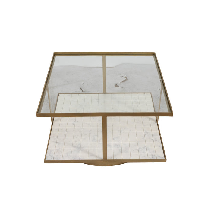30" Rennovoir Coffee Table, Gold