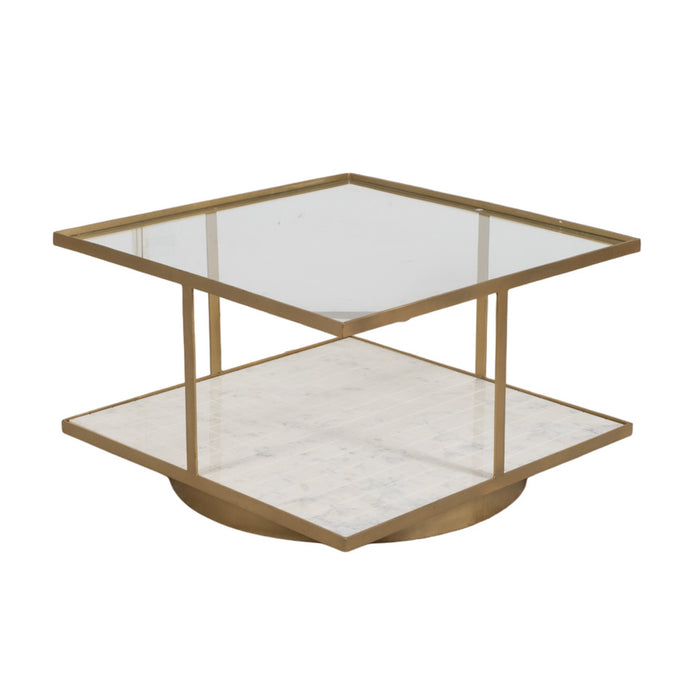30" Rennovoir Coffee Table, Gold
