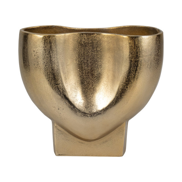 Abyss Arrow Shaped Metal Vase, Gold