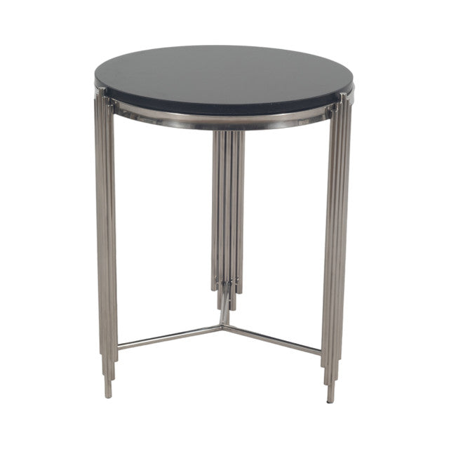 23" Aldine Stainless Steel Accent Table