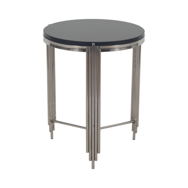 23" Aldine Stainless Steel Accent Table