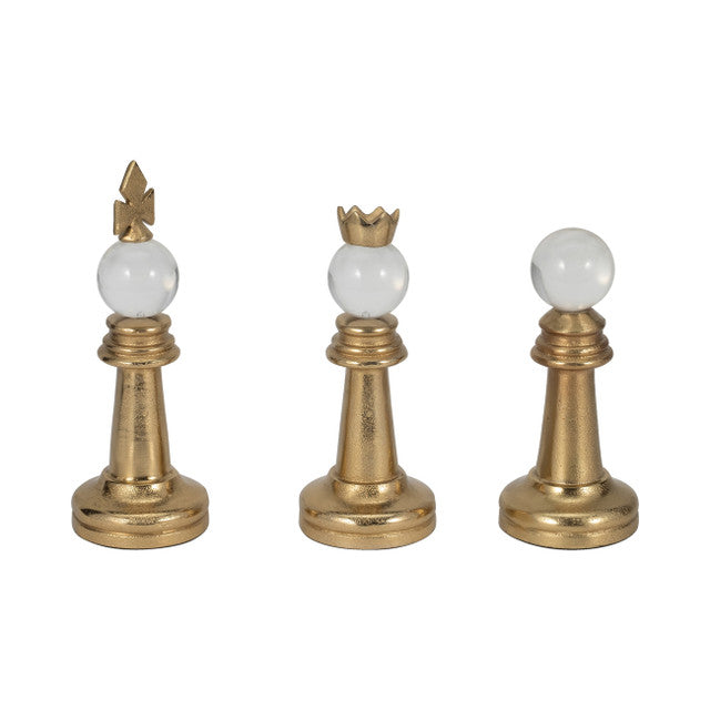 8/9/10" Turin Gold Chess Pieces