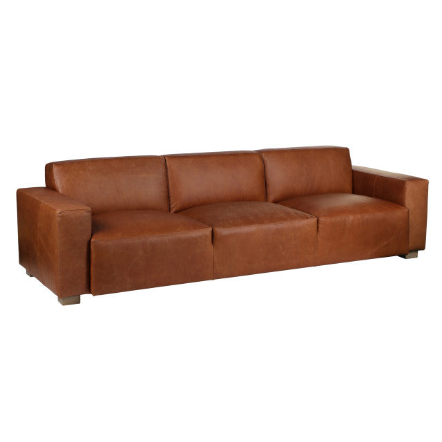 111" Theodore Top Grain Leather Sofa