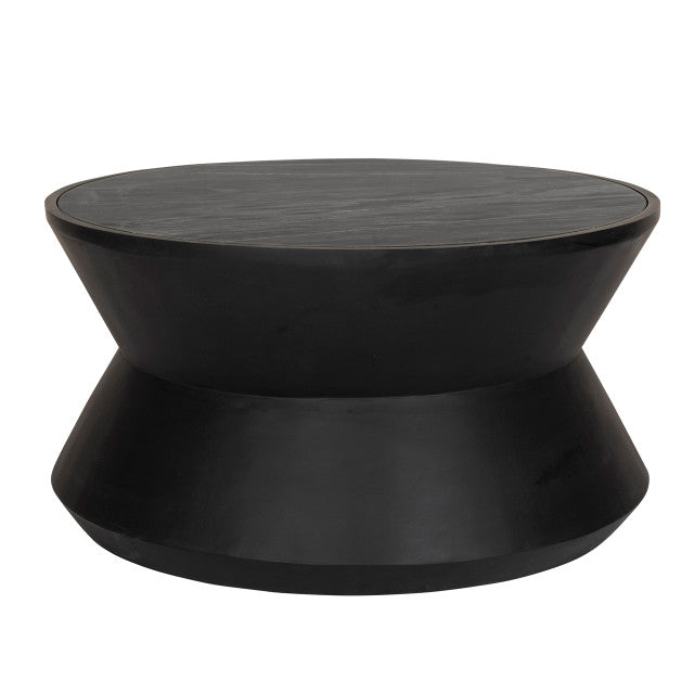 16" Crestly Black Coffee Table