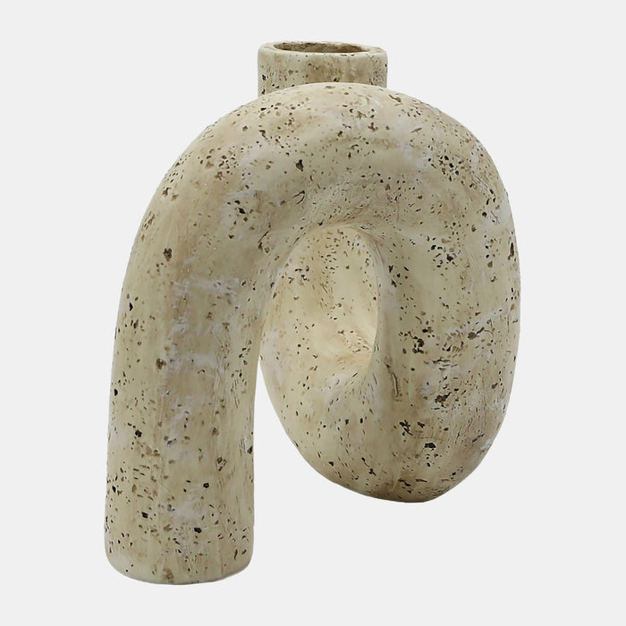 7" Karnora Curly Vase in Natural