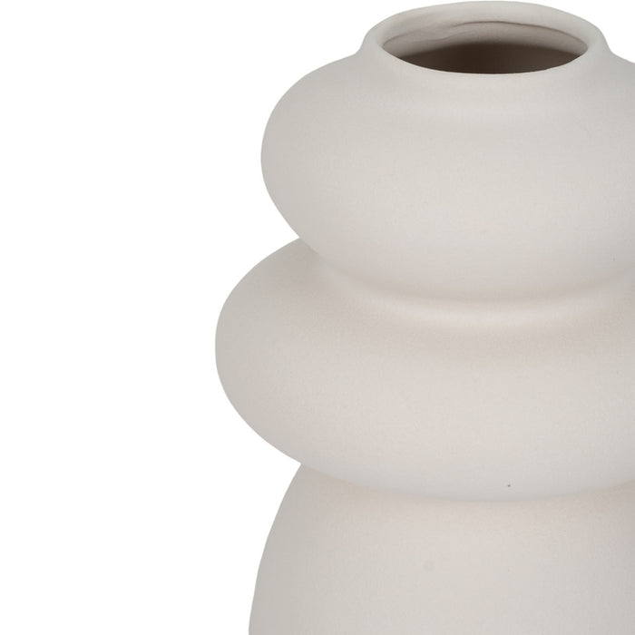 11" Hidaka Small Vase in Ivory
