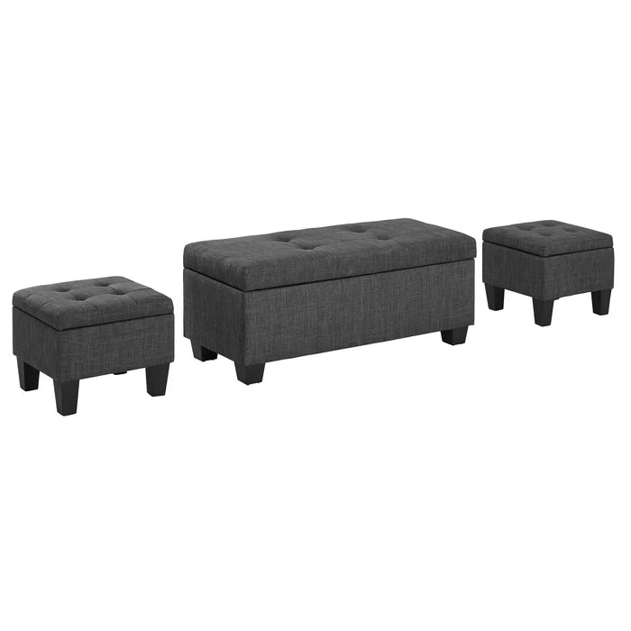 Ethan Storage Bench & Ottoman Set