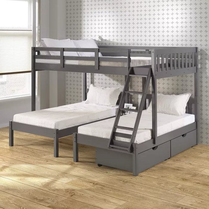 Full Over Double Twin Bunkbed