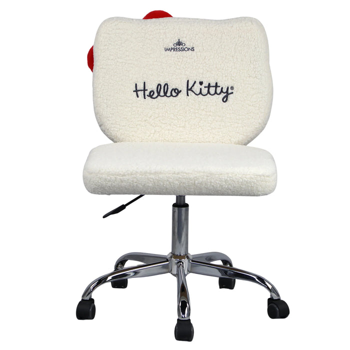 Hello Kitty® Sherpa Swivel Vanity Chair