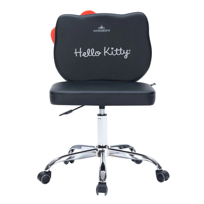 Hello Kitty ® Faux Leather Swivel Vanity Chair