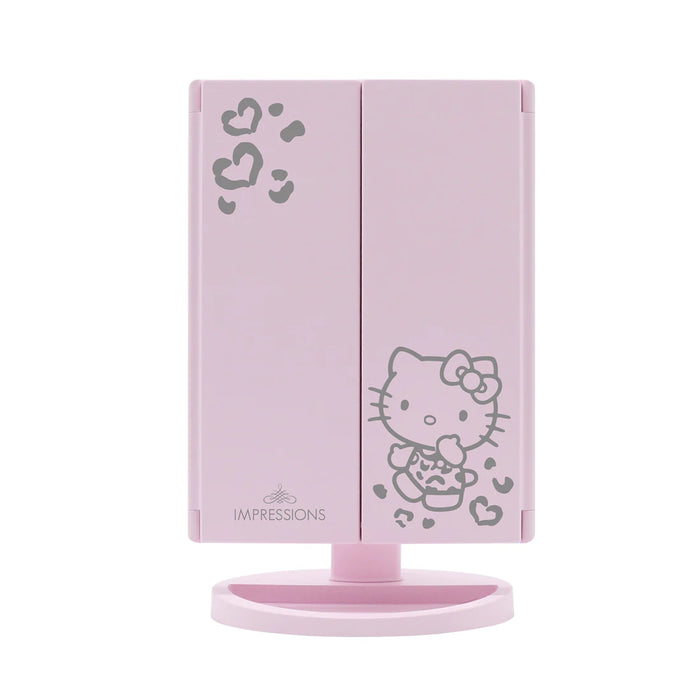 Hello Kitty Trifold LED Makeup Mirror with Magnification