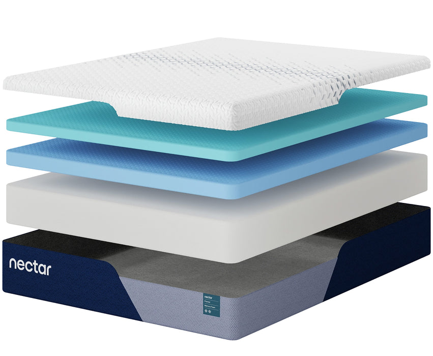 13" Nectar Premier Memory Foam 5.1 Medium-Firm Mattress