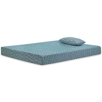 Colchón y almohada iKidz azul