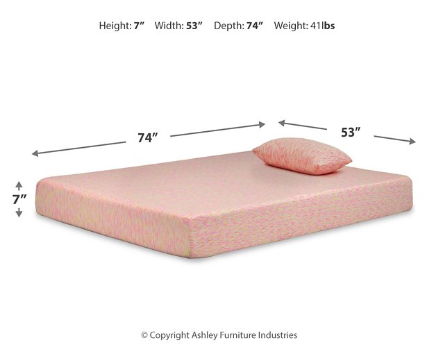 iKidz Pink Mattress and Pillow