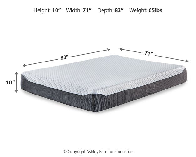 10 Inch Chime Elite Memory Foam Mattress in a box