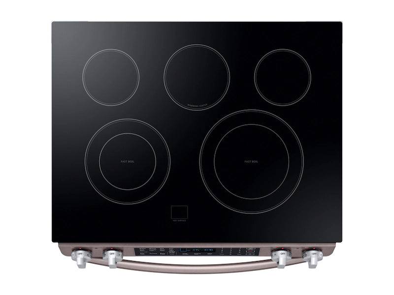 Samsung 5.8 cu. ft. Slide-In Electric Range in Tuscan Stainless Steel