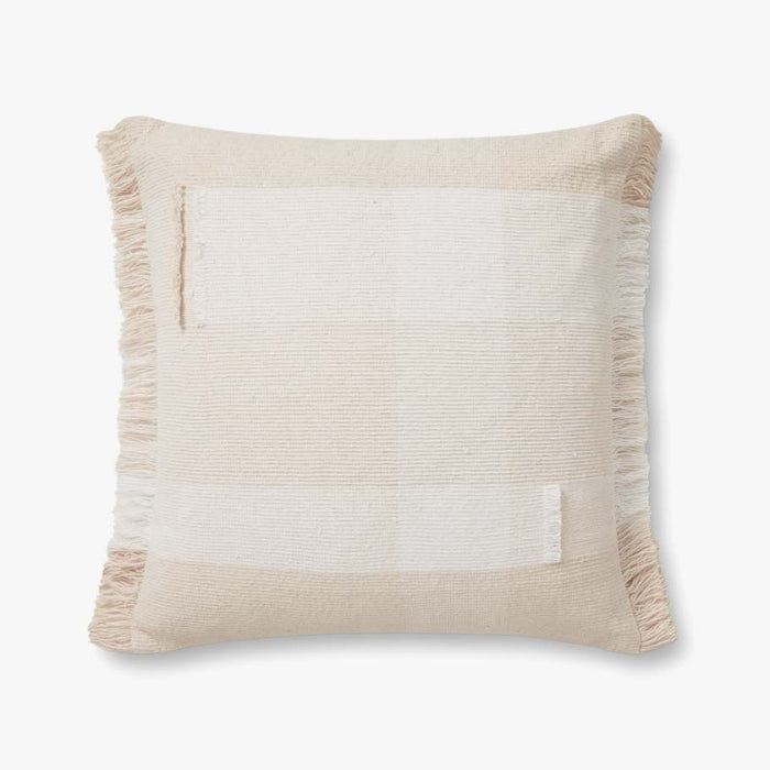 Magnolia Home by Joanna Gaines x Loloi Pillows PMH0023 Beige