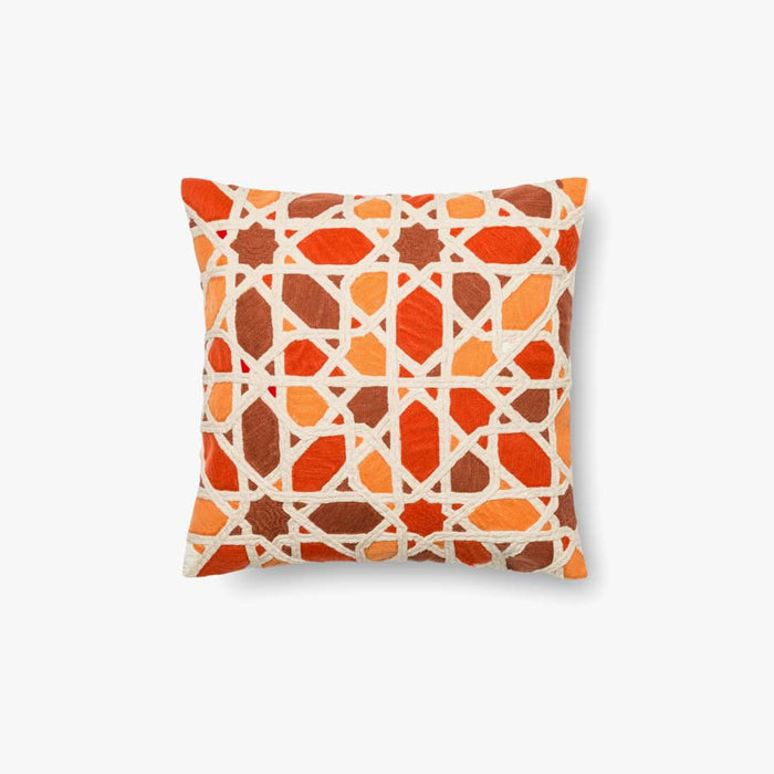 Loloi Pillows P0301 Orange / Red