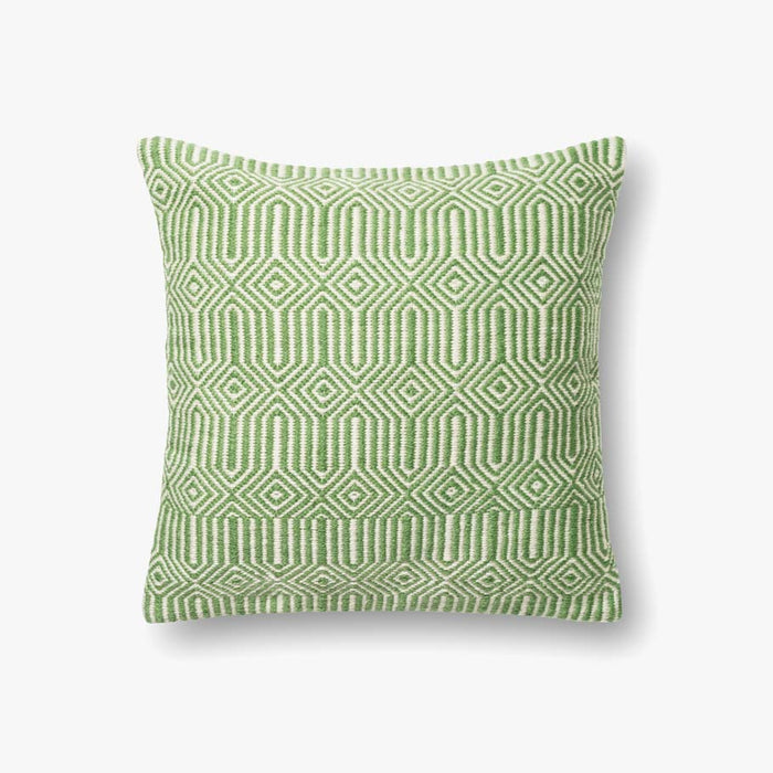 Loloi Pillows P0339 Green / Ivory