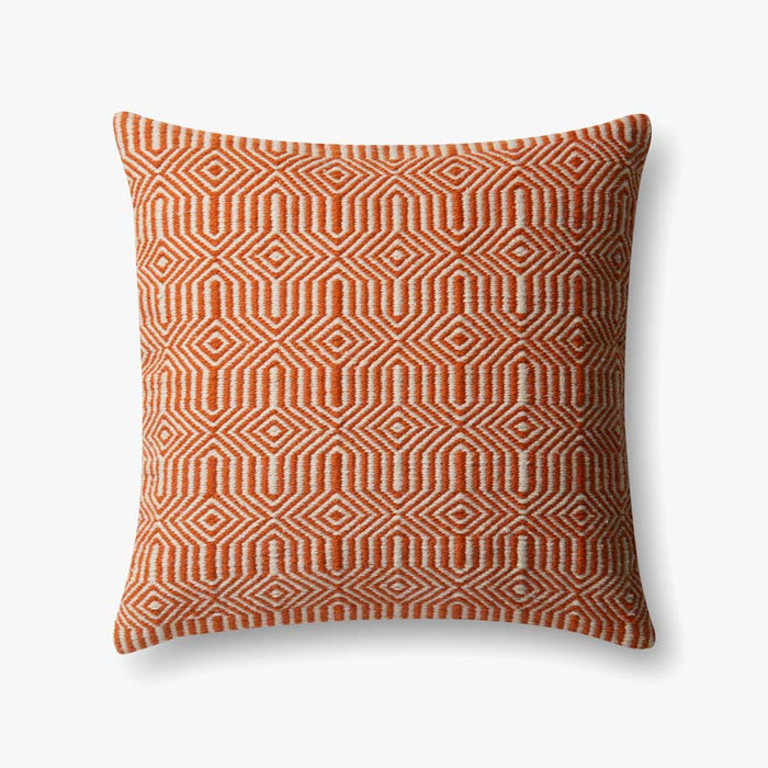 Loloi Pillows P0339 Orange / Ivory