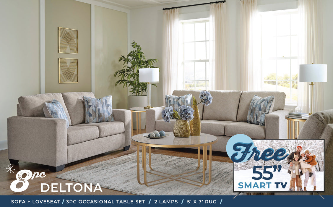 8 Piece Deltona Living Room Set