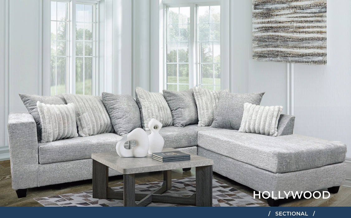 Hollywood Sectional W/ RAF Chaise