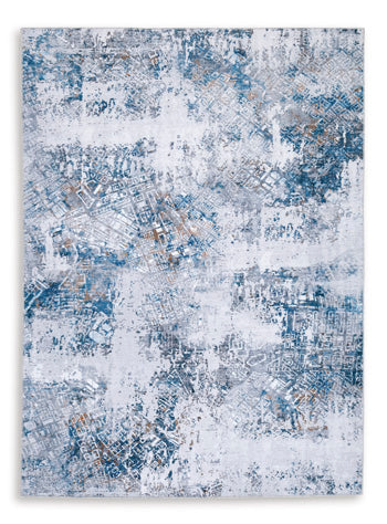 Garyard 8'1" x 10'1" Washable Rug