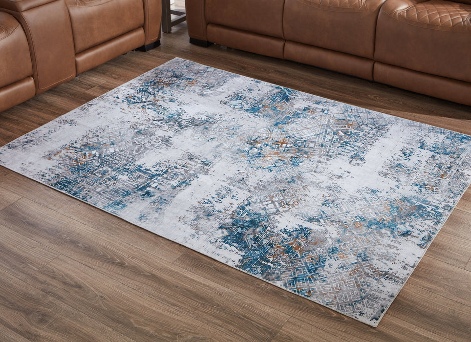 Garyard 8'1" x 10'1" Washable Rug