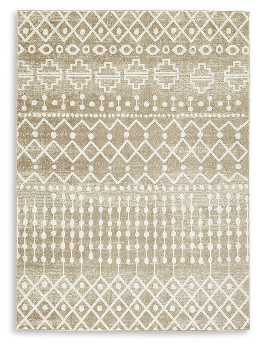 Bunchly 4'11" x 7'2" Washable Rug