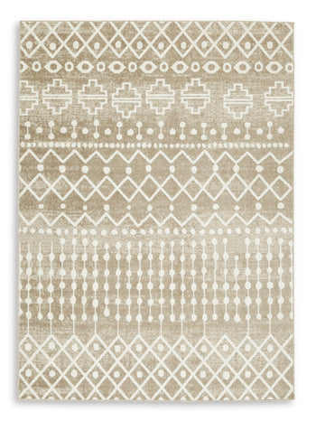 Bunchly 4'11" x 7'2" Washable Rug